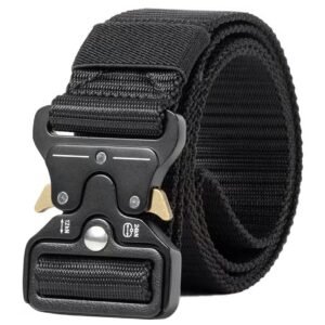 Curea Tactica pentru pantaloni, culoare Neagra cu catarama Neagra