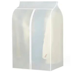 AVX-DA123 Organizator protectie haine, dimensiune 90 x 60 x 50 cm. culoare transparent, material textil
