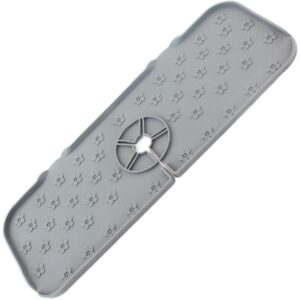 AVX-DA24 Covoras din silicon anti-picurator pentru lavoare, dimensiune 36,5 x 14 cm, culoare Gri