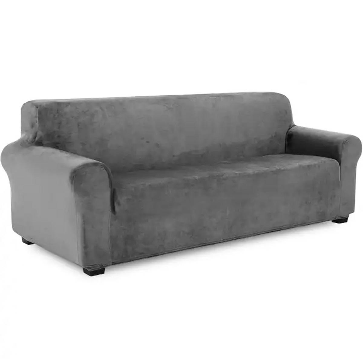 DA70_da70_02-1.jpg AVX-DA70 Husa universala pentru canapea standard cu 3 locuri, imitatie catifea, culoare GRI