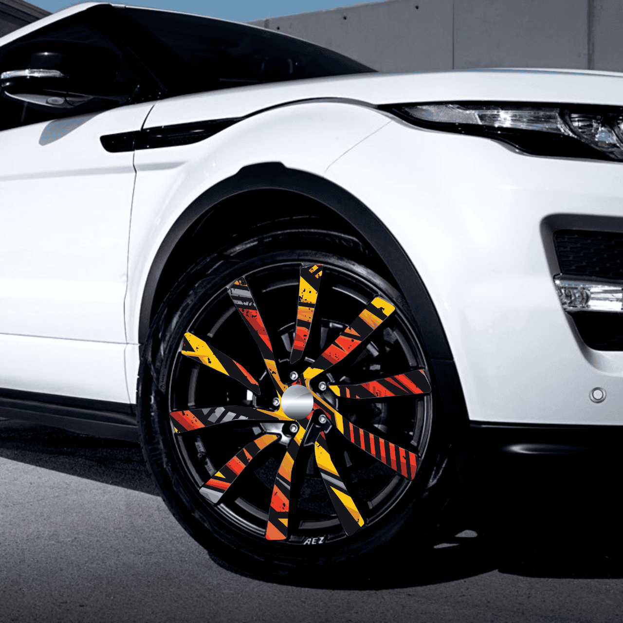 FOLII-JANTE-13-1.png AVX-FJT-13 Set 4 Folii Imprimate Outdoor cu EcoSolvent, autoadezive, pentru decorarea jantelor auto, dimetru 60 cm, model FJT-13