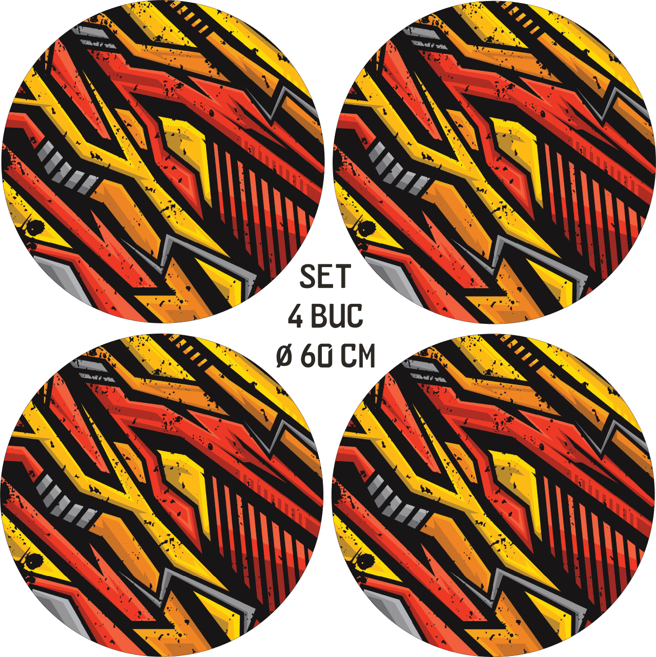 FOLII-JANTE-13C-1.png AVX-FJT-13 Set 4 Folii Imprimate Outdoor cu EcoSolvent, autoadezive, pentru decorarea jantelor auto, dimetru 60 cm, model FJT-13