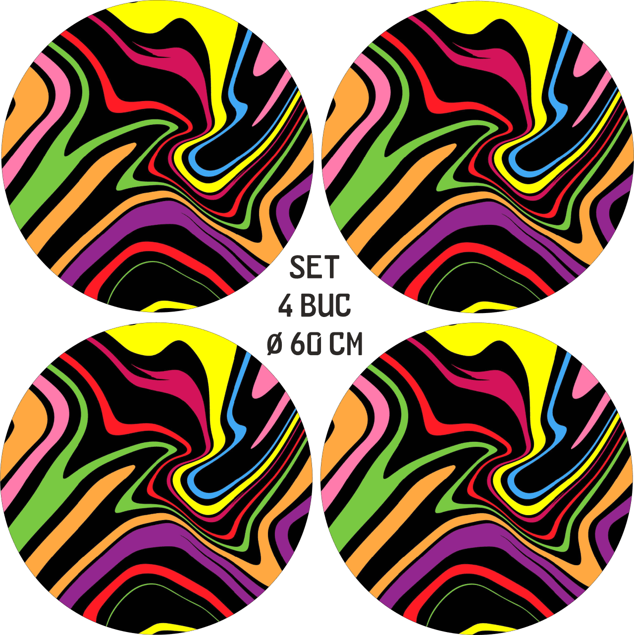 FOLII-JANTE-15C-2.png AVX-FJT-15 Set 4 Folii Imprimate Outdoor cu EcoSolvent, autoadezive, pentru decorarea jantelor auto, dimetru 60 cm, model FJT-15