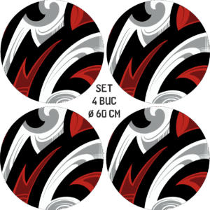 Set 4 Folii Imprimate Outdoor cu EcoSolvent, autoadezive, pentru decorarea jantelor auto, dimetru 60 cm, model FJT-17 AVX-FJT-17 Set 4 Folii Imprimate Outdoor cu EcoSolvent, autoadezive, pentru decorarea jantelor auto, dimetru 60 cm, model FJT-17