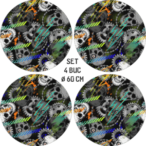 Set 4 Folii Imprimate Outdoor cu EcoSolvent, autoadezive, pentru decorarea jantelor auto, dimetru 60 cm, model FJT-20 AVX-FJT-20 Set 4 Folii Imprimate Outdoor cu EcoSolvent, autoadezive, pentru decorarea jantelor auto, dimetru 60 cm, model FJT-20