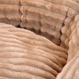 AVX-F360207 Culcus moale cu perna, pentru caine/pisica, culoare maro-raiat, impermeabil, baza antiderapanta, 50 cm