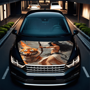 AVX-CAPOTA-010M Folie Capota Auto "Hood Art" rezistenta la exterior, marime M (165 x 120cm) - Cod: AVX-CAPOTA-010M