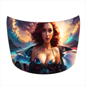 AVX-CAPOTA-012M Folie Capota Auto "Hood Art" rezistenta la exterior, marime M (165 x 120cm) - Cod: AVX-CAPOTA-012M