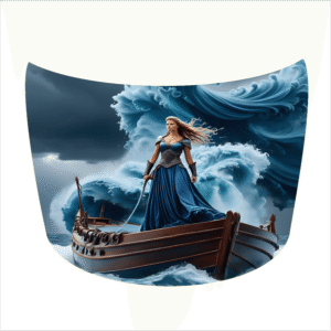 AVX-CAPOTA-013M Folie Capota Auto "Hood Art" rezistenta la exterior, marime M (165 x 120cm) - Cod: AVX-CAPOTA-013M