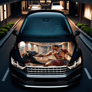 AVX-CAPOTA-015M Folie Capota Auto "Hood Art" rezistenta la exterior, marime M (165 x 120cm) - Cod: AVX-CAPOTA-015M