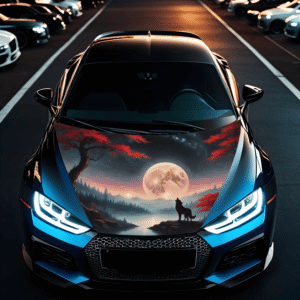 Folie Capota Auto "Hood Art" rezistenta la exterior, marime S (150 x 110cm) - Cod: AVX-CAPOTA-021S