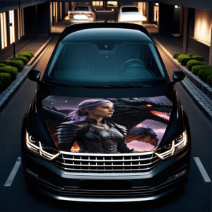 AVX-CAPOTA-002M Folie Capota Auto "Hood Art" rezistenta la exterior, marime M (165 x 120cm) - Cod: AVX-CAPOTA-002M