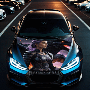 Folie Capota Auto "Hood Art" rezistenta la exterior, marime L (180 x 130cm) - Cod: AVX-CAPOTA-002L