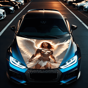 Folie Capota Auto "Hood Art" rezistenta la exterior, marime L (180 x 130cm) - Cod: AVX-CAPOTA-003L