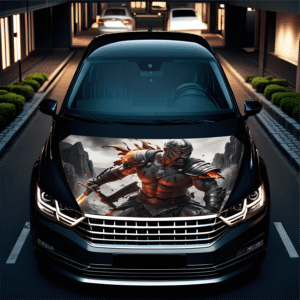 AVX-CAPOTA-008M Folie Capota Auto "Hood Art" rezistenta la exterior, marime M (165 x 120cm) - Cod: AVX-CAPOTA-008M