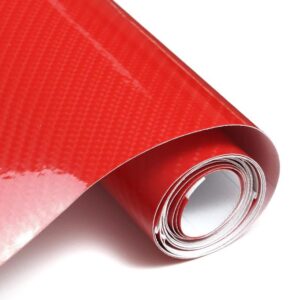 AVX-K10274 Folie colantare auto Carbon 5D Lacuit Rosu (3,0m x 1,52m)