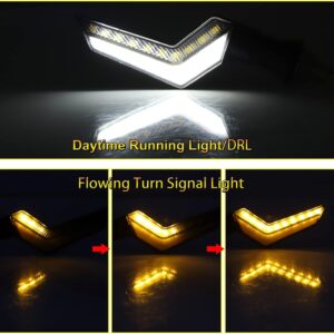 AVX-T010225-28 Set 2 lampi Semnalizare Moto, model BUMERANG, cu 2 functii, pozitie si semnalizare, tensiune 12V