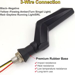 AVX-T010225-28 Set 2 lampi Semnalizare Moto, model BUMERANG, cu 2 functii, pozitie si semnalizare, tensiune 12V