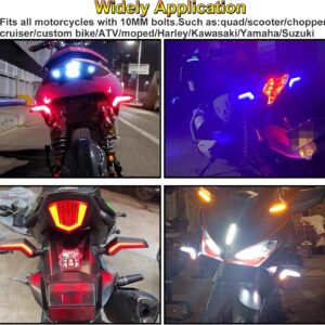 AVX-T010225-28 Set 2 lampi Semnalizare Moto, model BUMERANG, cu 2 functii, pozitie si semnalizare, tensiune 12V