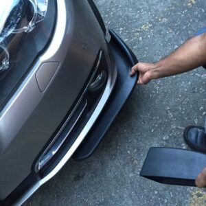 AVX-T090317-5 Set 2 buc. aripioare Racing, prelungire bara tuning din plastic culoare neagra