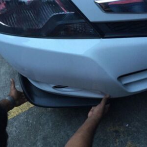 AVX-T090317-5 Set 2 buc. aripioare Racing, prelungire bara tuning din plastic culoare neagra