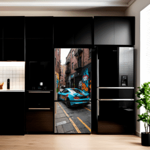 Folie imprimata color pentru decor Frigider, dimensiune 200 x 90cm, model: AVX-FR02