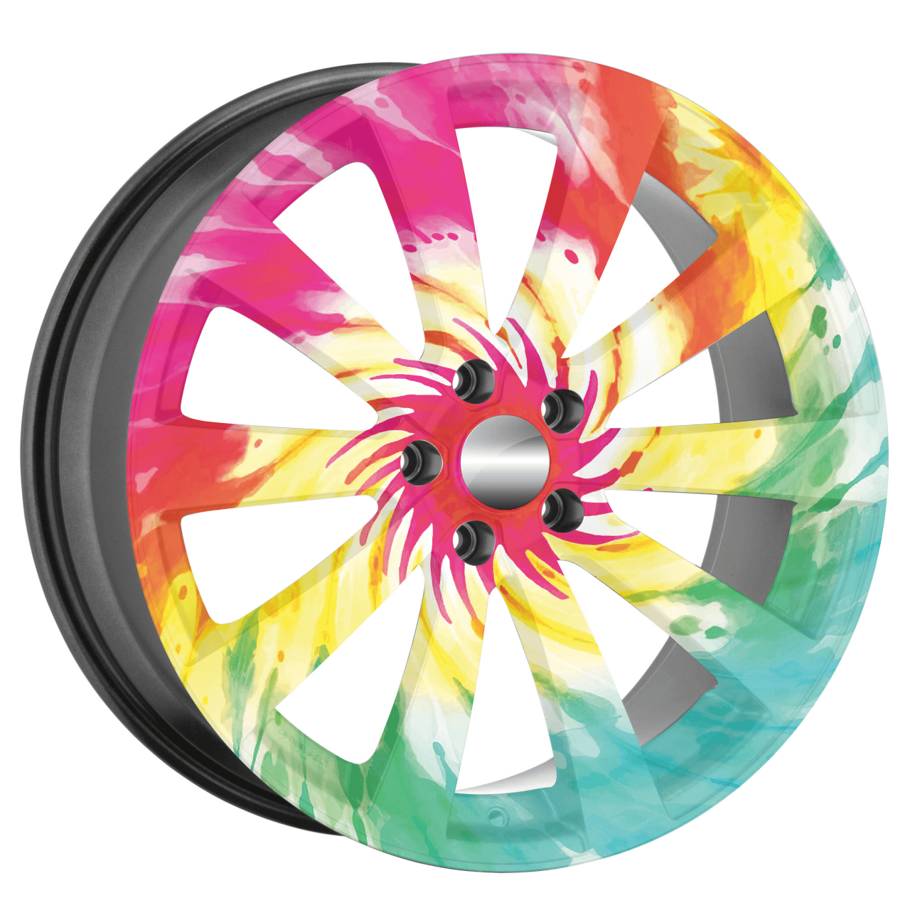 FOLII-JANTE-39A.png AVX-FJT-39 Set 4 Folii Imprimate Outdoor cu EcoSolvent, autoadezive, pentru decorarea jantelor auto, dimetru 60 cm, model FJT-39