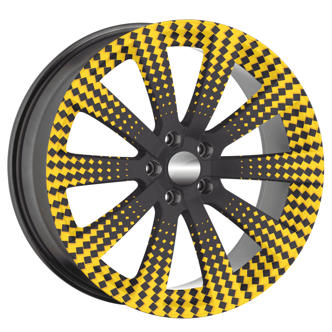 FOLII-JANTE-40A.png AVX-FJT-40 Set 4 Folii Imprimate Outdoor cu EcoSolvent, autoadezive, pentru decorarea jantelor auto, dimetru 60 cm, model FJT-40