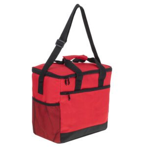 AVX-KX4986 Geanta termoizolanta pentru picnic sau plaja, capacitate 16l, culoare Rosie