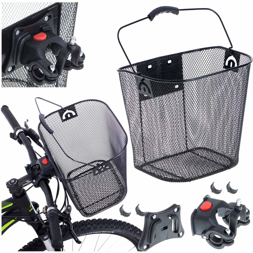 KX506883200.jpg AVX-KX5068 Cos metalic pentru bicicleta cu maner, demontabil, conceput pentru a fi montat in partea din fata