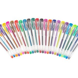 Set 25 piese, Pixuri cu gel multicolor cu sclipici (glitter) AVX-KX5555 Set 25 piese, Pixuri cu gel multicolor cu sclipici (glitter)