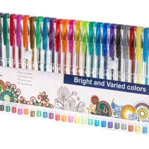 Set 25 piese, Pixuri cu gel multicolor cu sclipici (glitter) AVX-KX5555 Set 25 piese, Pixuri cu gel multicolor cu sclipici (glitter)