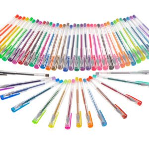 AVX-KX5556 Set 50 piese, Pixuri cu gel multicolor cu sclipici (glitter)