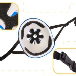 AVX-KX5613_1 Set Protectie pentru copii, 7 piese, model SKATEBOARD, culoarea Albastra