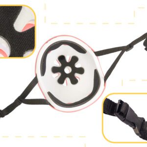 AVX-KX5613_2 Set Protectie pentru copii, 7 piese, model SKATEBOARD, culoarea Roz