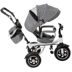 AVX-K66282 Tricicleta si Carucior pentru copii Premium TRIKE FIX V3 culoare Gri