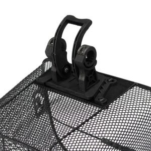 Cos metalic pentru bicicleta cu maner, demontabil, conceput pentru a fi montat in partea din fata, culoare Neagra AVX-RW15A Cos metalic pentru bicicleta cu maner, demontabil, conceput pentru a fi montat in partea din fata, culoare Neagra