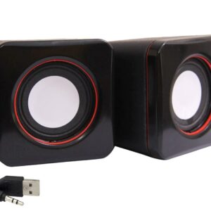 Boxe Stereo 2.0 cu conectare USB & Jack, putere 2 x 3W, culoare neagra