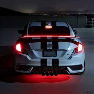 AVX-T160921-1 Eleron auto cu lampa stop frana suplimentara pentru autoturisme, 12V, 120cm, Negru