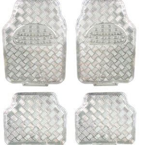 Covorase Auto Universale, model Diamond, culoare Crom Argintiu