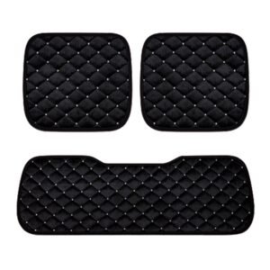 Set 3 huse pentru sezut scaune auto, culoare neagra
