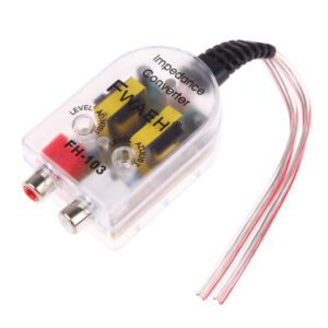 Convertor nivel semnal Hi-Low STEREO cu intrare 2 x RCA