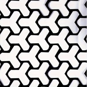 AVX-HCB-1 Set 2 folii autoadezive decupate pentru decorarea stopurilor auto, dimensiune 2 x 48 x 30cm, culoare Negru Mat, model HONEYCOMB TRIANGLE