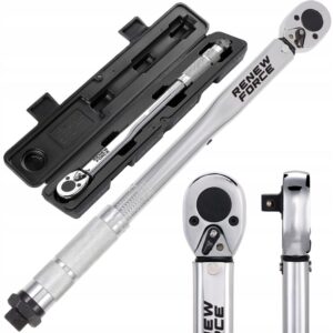 Cheie dinamometrica din otel/crom, 3/8″, reglabila 7-112 Nm, cu blocare