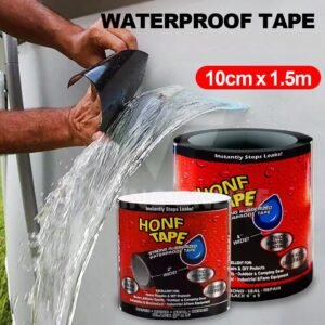 Banda Super Adeziva tip "FLEX TAPE" pentru repararea scurgerilor, rezistenta la apa, culoare neagra, dimensiune 150 x 10cm