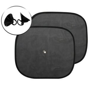 Set 2 buc. Jaluzele pentru geamurile laterale, dimensiune 44 x 38cm, culoare Neagra