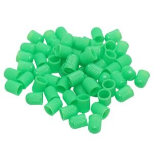 Set 100 buc. capace valva/ventil, material plastic, culoare Verde