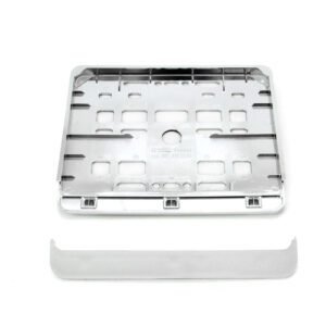Suport numar inmatriculare cromat pentru motocicleta 15 x 19cm